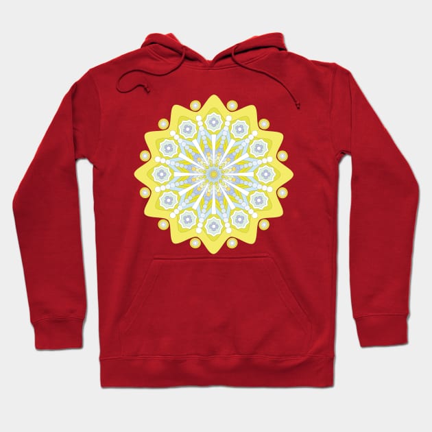 Yellow mandala. Hoodie by eliant